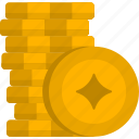 coin, stack, finance, money, business, gold, bank