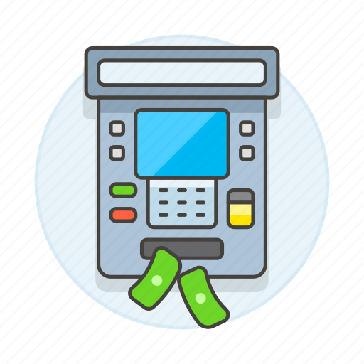 Transaction, money, automated, teller, withdraw, machine, atm icon - Download on Iconfinder