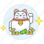 calico, cat, coin, finance, lucky, luckycat, maneki, money, neko, shine, wealth 