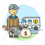 guard, finance, atm, truck, transportation, money, service, bag, protection, armed, security 