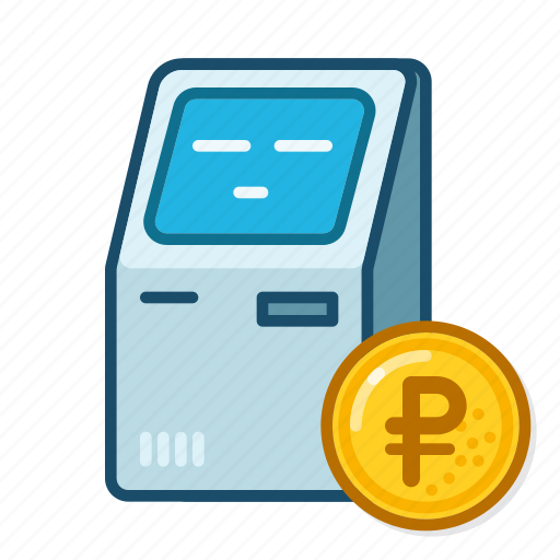 Atm, rub, check, bank, payment icon - Download on Iconfinder
