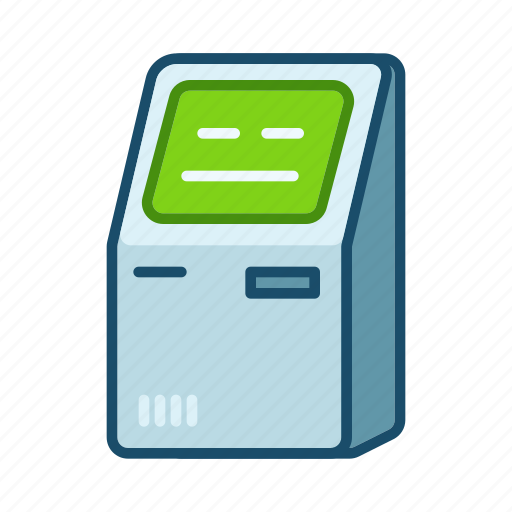 Atm, green, check, bank, payment icon - Download on Iconfinder
