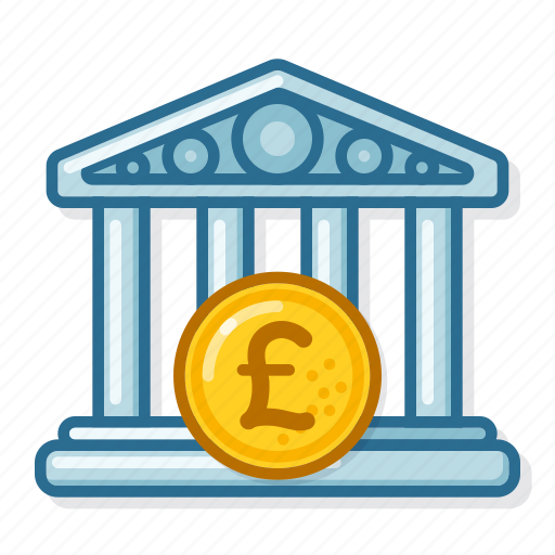 Bank, pound, money, storage, fiance, building icon - Download on Iconfinder