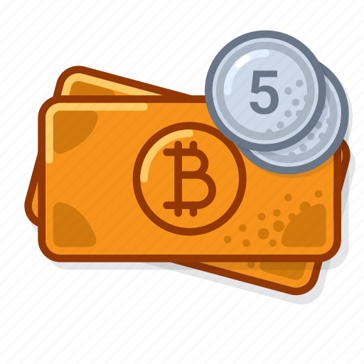 Btc, coin, five, money, crypto, banknote icon - Download on Iconfinder