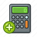 calculator, add, check, bill, count