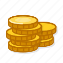 gold, coins, cash, money