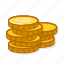 gold, coins, cash, money 