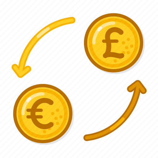 Exchange, eur, to, pound, transfer, money, trade icon - Download on Iconfinder