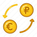 exchange, eur, to, rub, transfer, money, trade