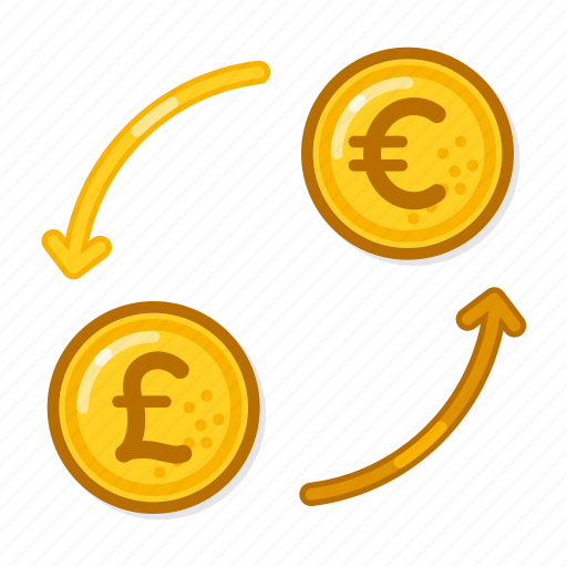 Exchange, pound, to, eur, transfer, money, trade icon - Download on Iconfinder