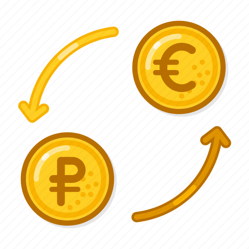 Exchange, rub, to, eur, transfer, money, trade icon - Download on Iconfinder