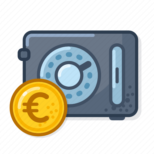 Iron, safe, analog, eur, protection, security icon - Download on Iconfinder