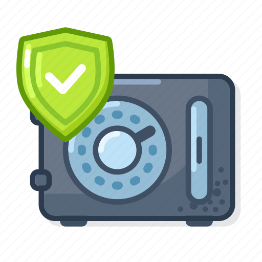 Iron, safe, analog, shield, protection, security icon - Download on Iconfinder