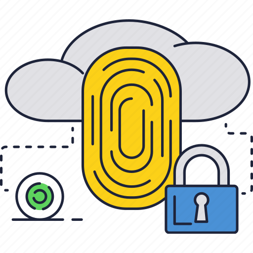 Computer, fingerprint, lock, protection, scanner, security icon - Download on Iconfinder