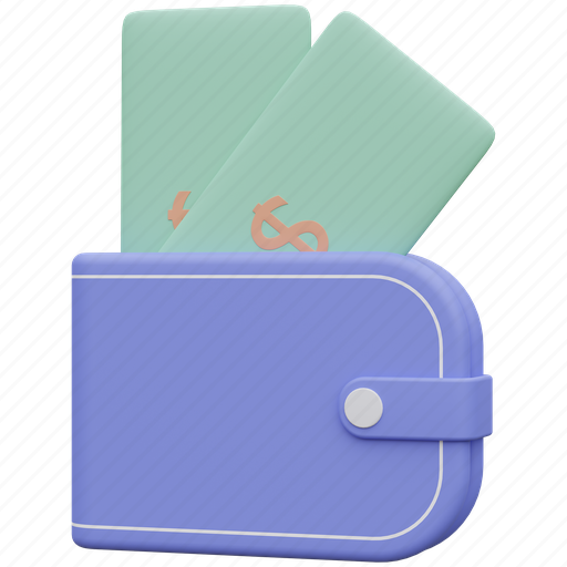 Money, finance, cash, wallet 3D illustration - Download on Iconfinder
