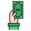 hand, money, payment 