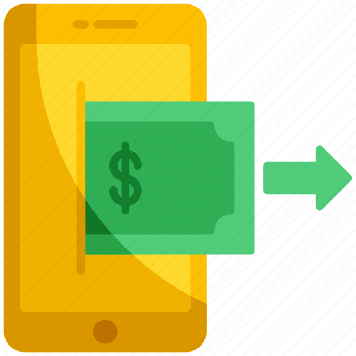 Money, smartphone, transfer icon - Download on Iconfinder