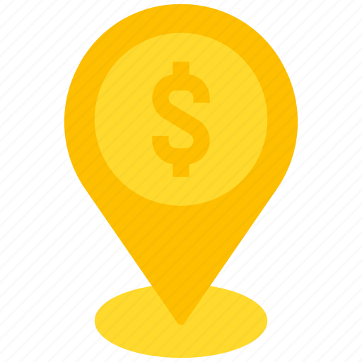 Location, money, pin icon - Download on Iconfinder