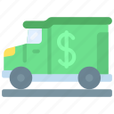 cash, truck, logistics, delivery, transport, lorry