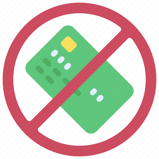 No, credit, card, debit, bankrupt icon - Download on Iconfinder