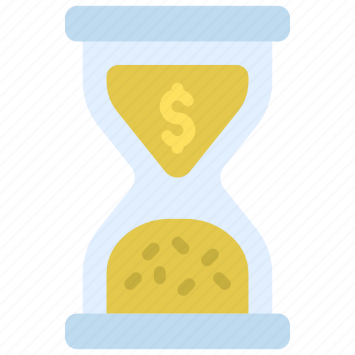 Sand, timer, time, is, cash, hourglass icon - Download on Iconfinder