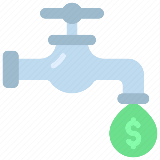 Tap, water, droplet, cash icon - Download on Iconfinder