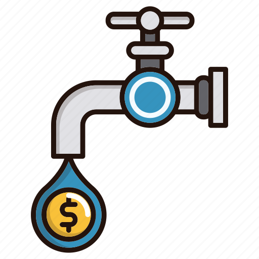 Flow, flow of money, money, water icon - Download on Iconfinder