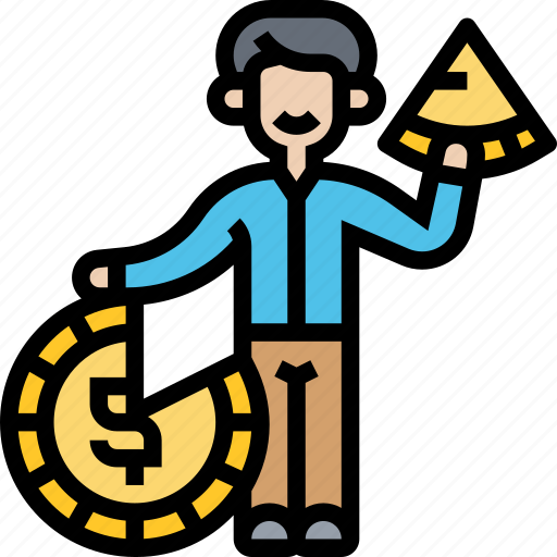 Deduction, taxes, shareholder, budget, management icon - Download on Iconfinder