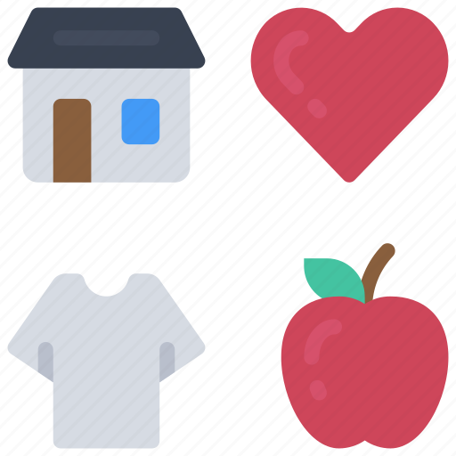 Essentials, home, food, health, clothing icon - Download on Iconfinder