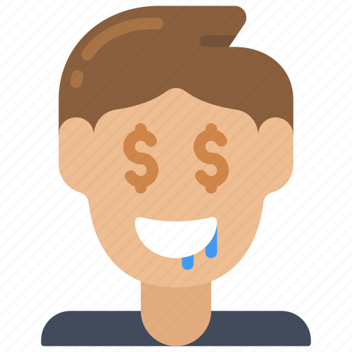Greed, greedy, cash, avatar, person icon - Download on Iconfinder
