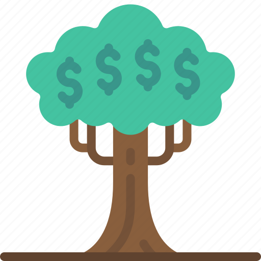 Money, tree, growth, organic, dollars icon - Download on Iconfinder