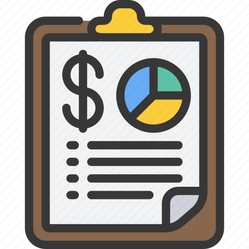 Financial, report, clipboard, analytics, data, reporting icon - Download on Iconfinder