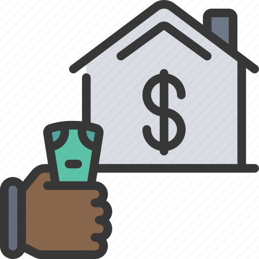 Pay, rent, renting, house, mortgage, payment icon - Download on Iconfinder
