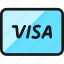 credit, card, visa 