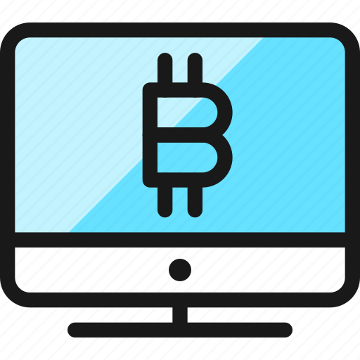 Crypto, currency, bitcoin, imac icon - Download on Iconfinder