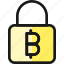 crypto, currency, bitcoin, lock 