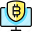crypto, currency, bitcoin, monitor, shield 