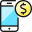 smartphone, pay, dollar 
