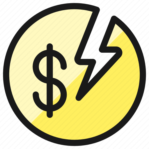 Currency, dollar, break icon - Download on Iconfinder
