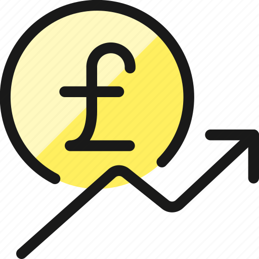 Currency, pound, increase icon - Download on Iconfinder