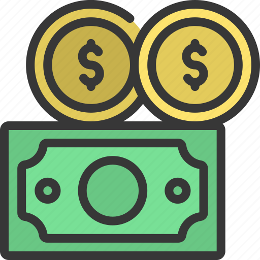 Cash, dollar, coins, currency, banknote icon - Download on Iconfinder