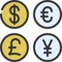 currencies, coins, forex, currency