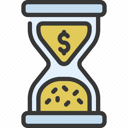 Sand, timer, time, is, cash, hourglass icon - Download on Iconfinder