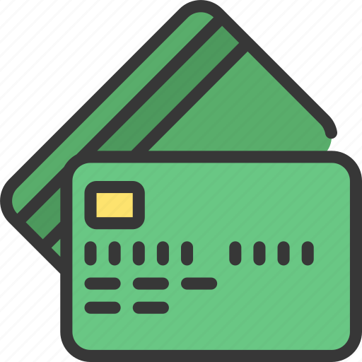 Two, credit, cards, chip, payment, shopping icon - Download on Iconfinder
