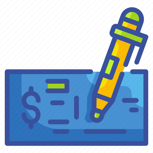 Business, cheque, exchange, finance, money, paper, pen icon - Download on Iconfinder
