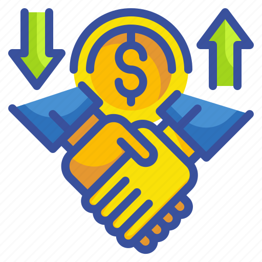 Business, deal, exchange, finance, hand, money, transfer icon - Download on Iconfinder