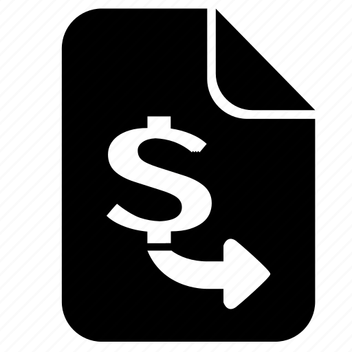 Contract, document, dollar, money, send, transfer, usd icon - Download on Iconfinder