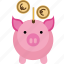 bank, box, coin, money, pig, piggy, safe, saving, savings 