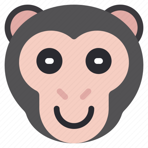 Blush, monkey, animal, wildlife, pet icon - Download on Iconfinder