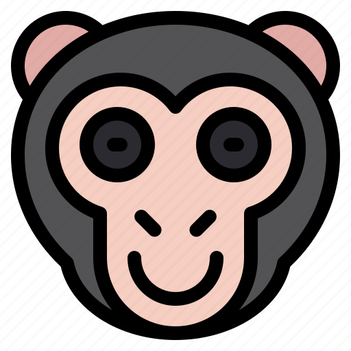 Blush, monkey, animal, wildlife, pet icon - Download on Iconfinder